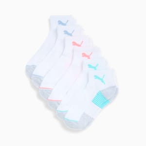 Chaussettes quart de longueur mi-tissu éponge Homme (6 paires), MEDIUM PINK, extralarge